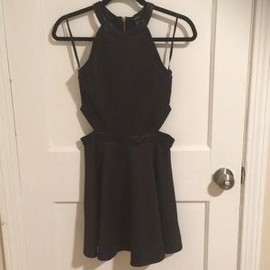 Black mini dress